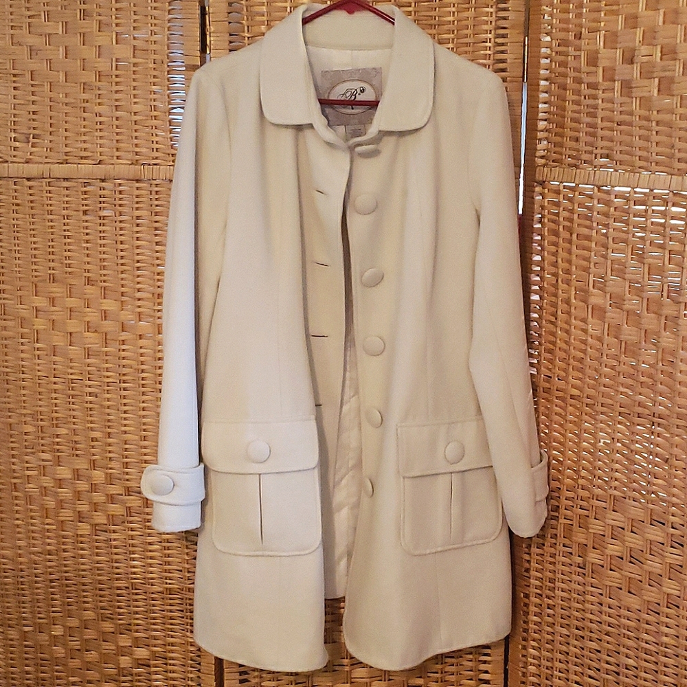 Cream peacoat